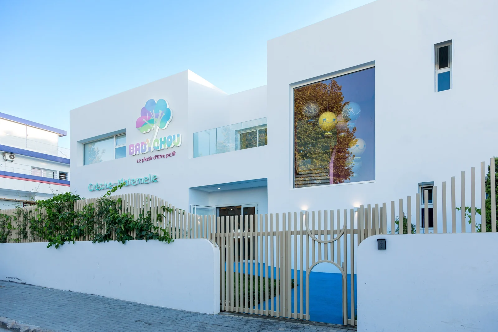 L’entrée actuelle de la crèche-maternelle Babychou au Haut Agdal à Rabat